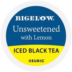 Keurig Tea and Beverages Black Tea with Lemon Unsweetened Iced Tea
